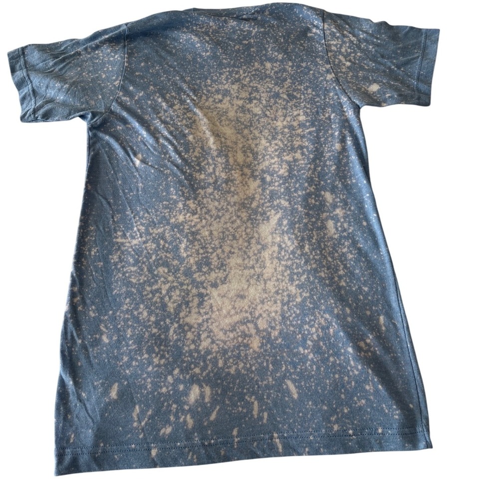 Creedence Clearwater Revival Concert T Shirt Blue Bleach Tie Dye Graphic Tee - Picture 3 of 4